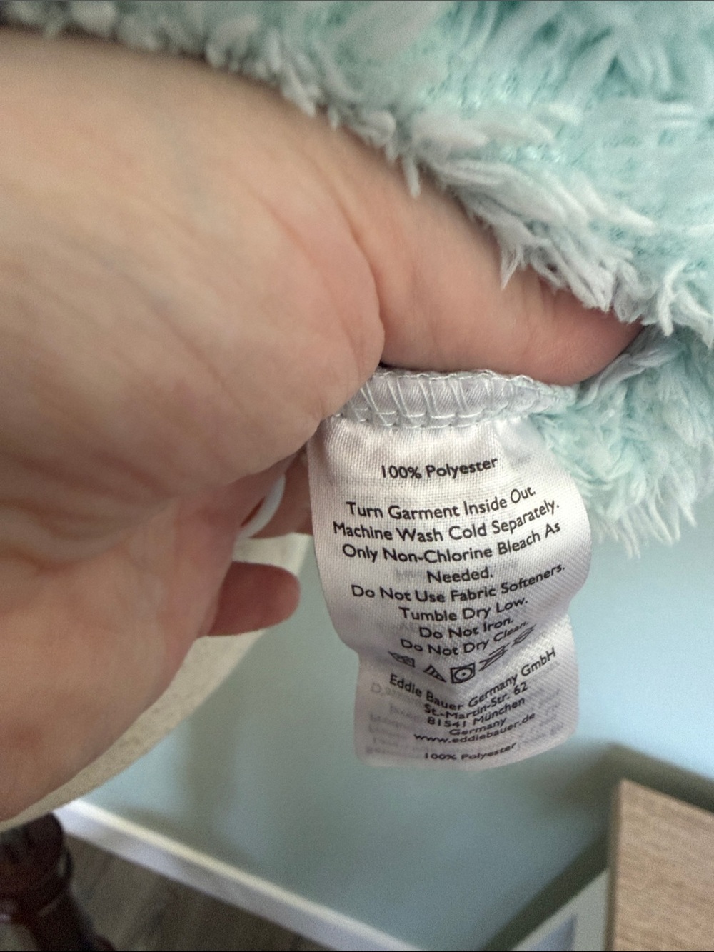 Eddie Bauer Soft Plush Zip Vest in Light Mint - Picture 8 of 8